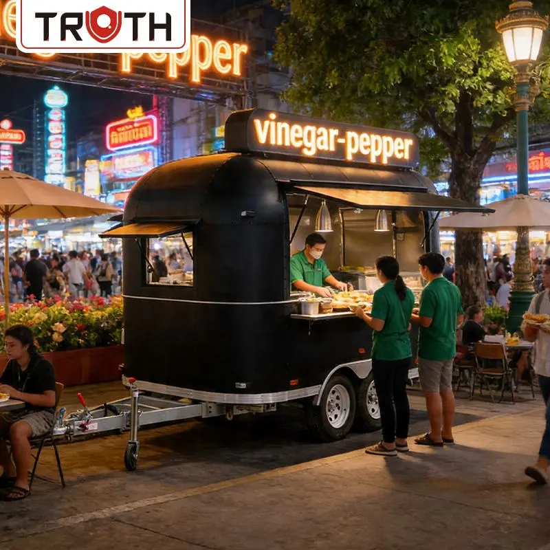 ¿Cómo puede un tráiler móvil de comida en una concesión de pizzas para un restaurante transformar su negocio de alimentos en una experiencia gastronómica móvil rentable?