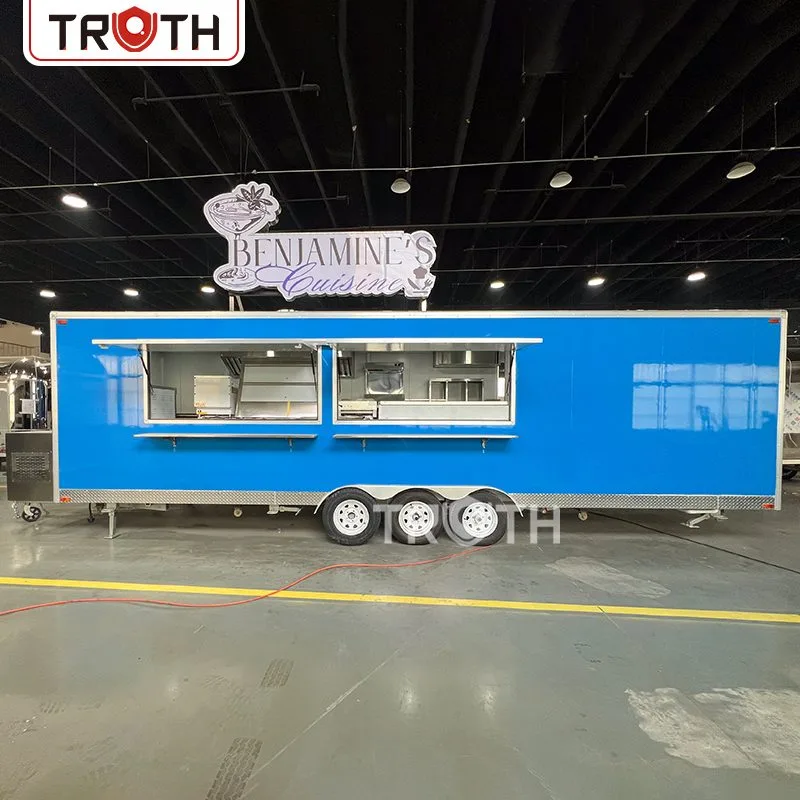 Remolque para camión de comida con baño totalmente equipado