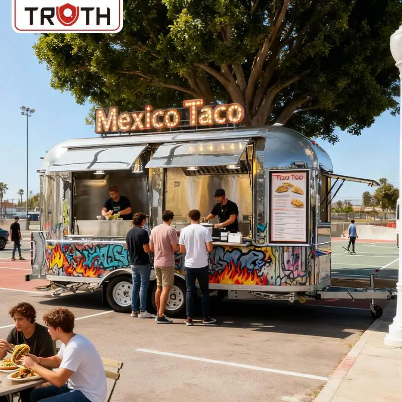 Concesión de Camión Taco Trailer Totalmente Equipado
